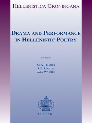 cover image of Drama and Performance in Hellenistic Poetry